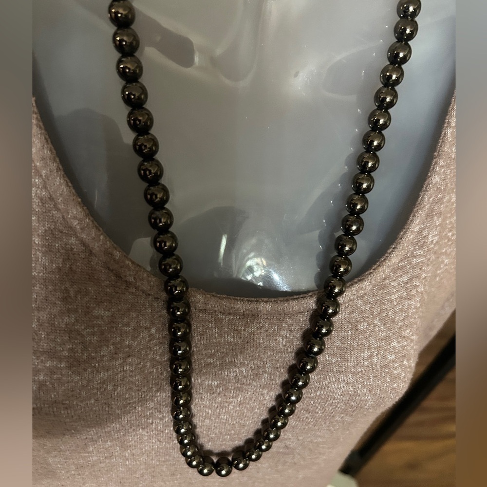 Vintage 1990’s Chocolate Brown Beaded Necklace​​​​ - Picture 2 of 10